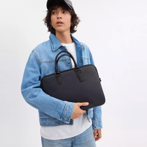 Coach Gotham Leather Slim Briefcase/Tech case - Picture 5 of 6